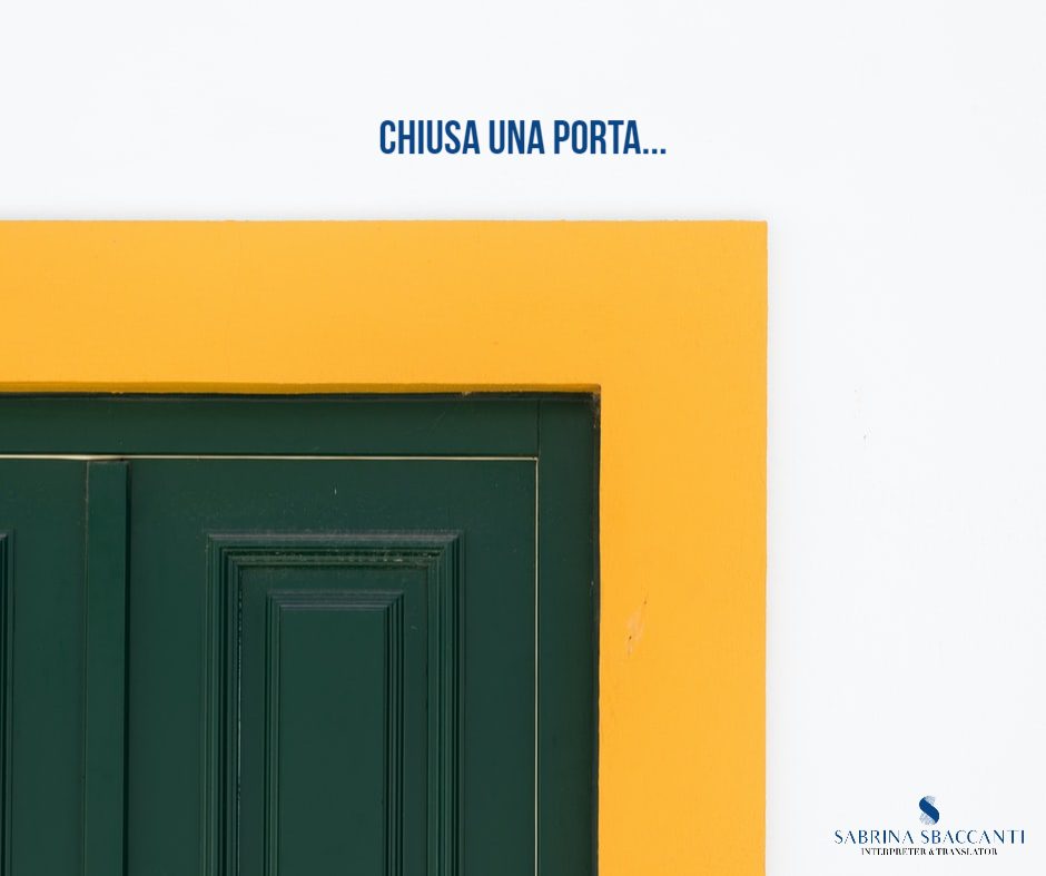 When a door closes, another one opens quote